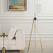 Anchorage One Light Floor Lamp Antique Brass-Lamps-Uttermost-Lighting Design Store