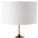 Anchorage One Light Floor Lamp Antique Brass-Lamps-Uttermost-Lighting Design Store