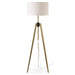 Anchorage One Light Floor Lamp Antique Brass-Lamps-Uttermost-Lighting Design Store