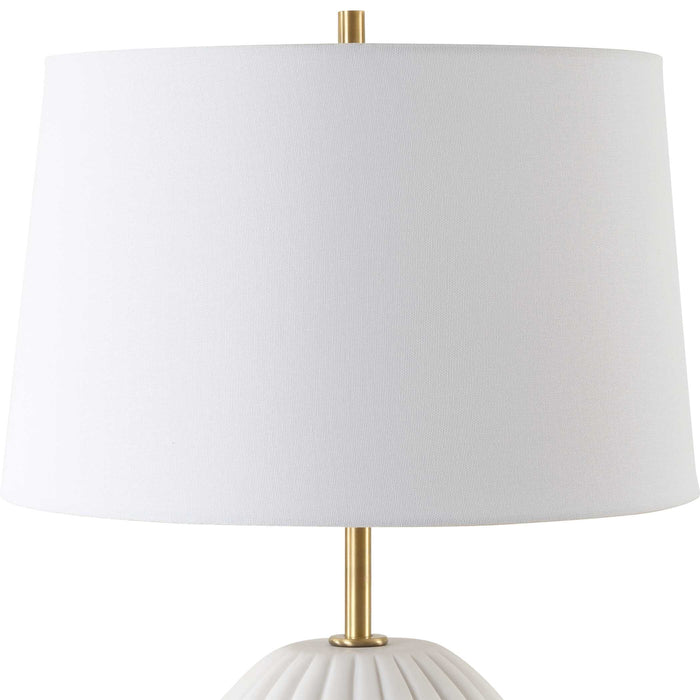 Lynna One Light Table Lamp Brass-Lamps-Uttermost-Lighting Design Store