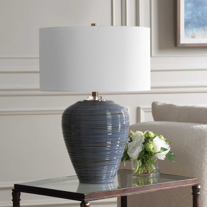 Moher One Light Table Lamp Brass-Lamps-Uttermost-Lighting Design Store