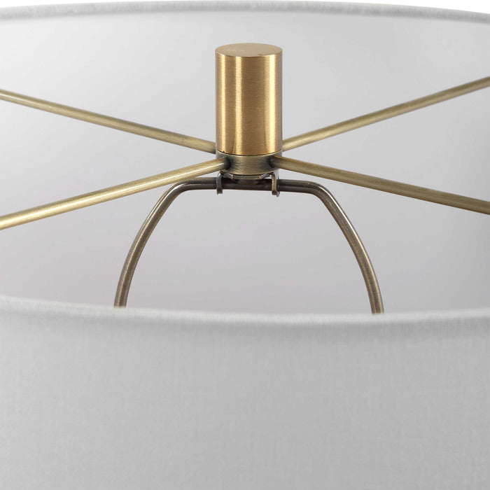 Moher One Light Table Lamp Brass-Lamps-Uttermost-Lighting Design Store