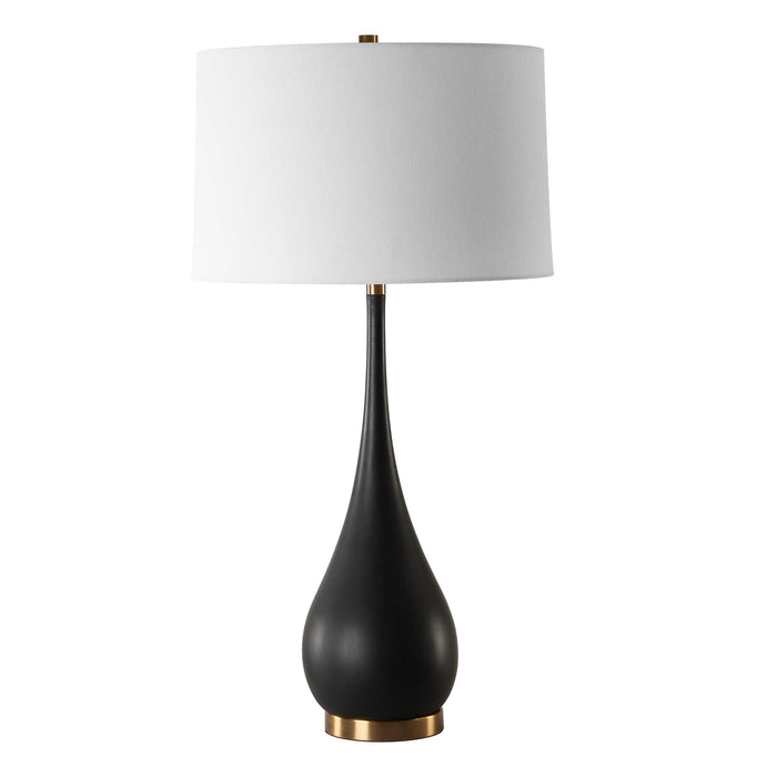 Nocturnal One Light Table Lamp Brass-Lamps-Uttermost-Lighting Design Store