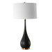 Nocturnal One Light Table Lamp Brass-Lamps-Uttermost-Lighting Design Store