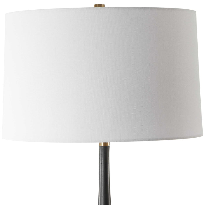 Nocturnal One Light Table Lamp Brass-Lamps-Uttermost-Lighting Design Store