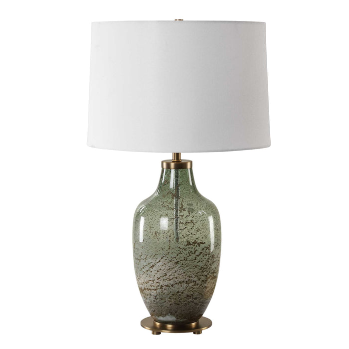 Chianti One Light Table Lamp Antique Brass-Lamps-Uttermost-Lighting Design Store