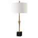 Suranne One Light Table Lamp Antique Brass-Lamps-Uttermost-Lighting Design Store