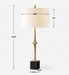 Suranne One Light Table Lamp Antique Brass-Lamps-Uttermost-Lighting Design Store