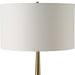 Faro One Light Floor Lamp Brushed Antique Brass-Lamps-Uttermost-Lighting Design Store