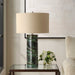 Loch One Light Table Lamp Brushed Nickel-Lamps-Uttermost-Lighting Design Store