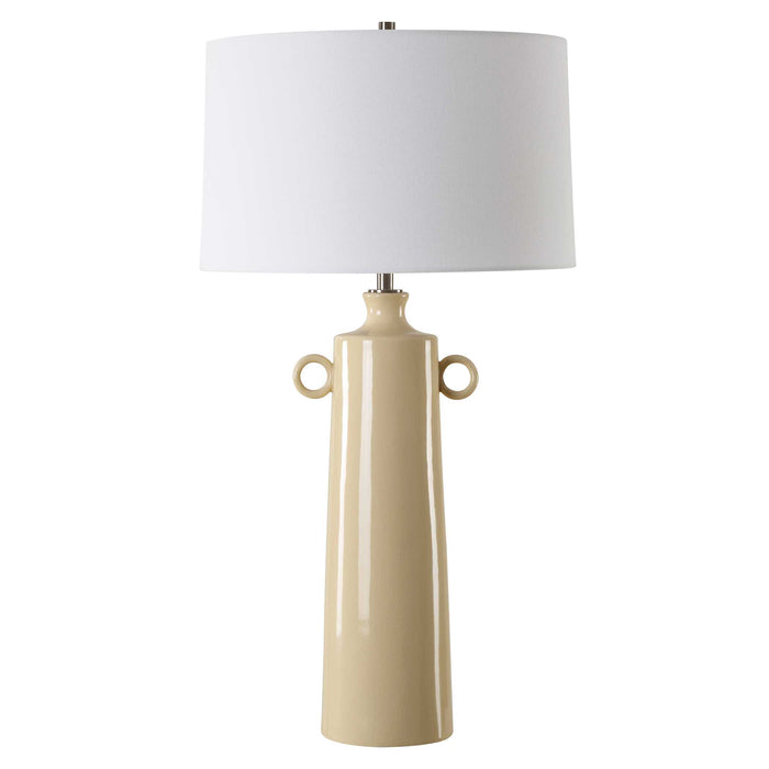Florero One Light Table Lamp Brushed Nickel-Lamps-Uttermost-Lighting Design Store