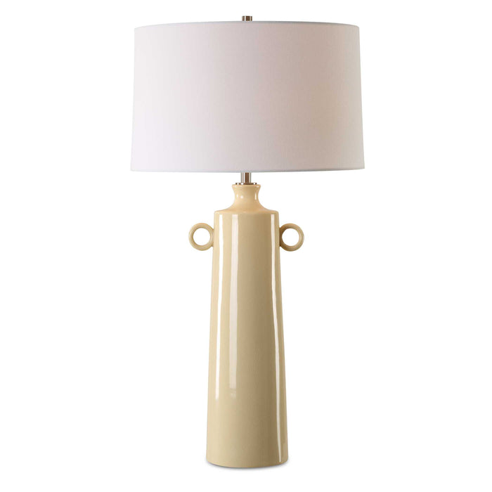 Florero One Light Table Lamp Brushed Nickel-Lamps-Uttermost-Lighting Design Store