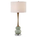 Sanctuary One Light Table Lamp Antique Brass-Lamps-Uttermost-Lighting Design Store