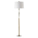 Colette One Light Floor Lamp Antique Brass-Lamps-Uttermost-Lighting Design Store