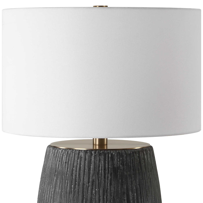 Americana One Light Table Lamp Aged Black-Lamps-Uttermost-Lighting Design Store