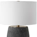 Americana One Light Table Lamp Aged Black-Lamps-Uttermost-Lighting Design Store