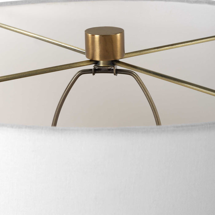 Americana One Light Table Lamp Aged Black-Lamps-Uttermost-Lighting Design Store