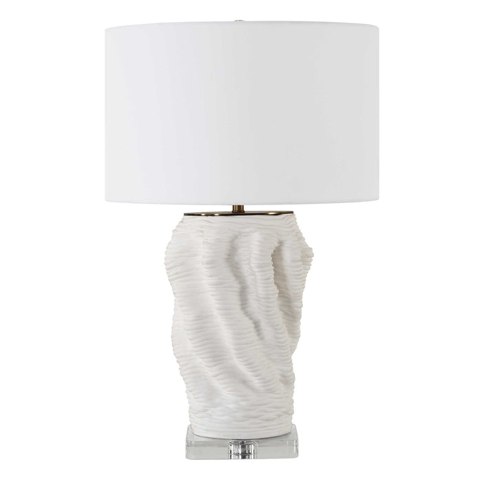 Stratified One Light Table Lamp Brass-Lamps-Uttermost-Lighting Design Store