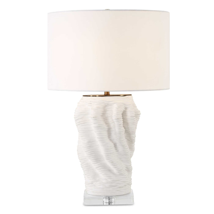 Stratified One Light Table Lamp Brass-Lamps-Uttermost-Lighting Design Store
