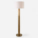 Knox One Light Floor Lamp Antique Brass-Lamps-Uttermost-Lighting Design Store