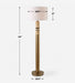 Knox One Light Floor Lamp Antique Brass-Lamps-Uttermost-Lighting Design Store