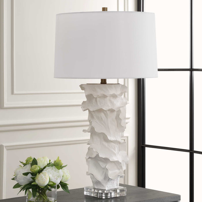 Wisp One Light Table Lamp Brass-Lamps-Uttermost-Lighting Design Store