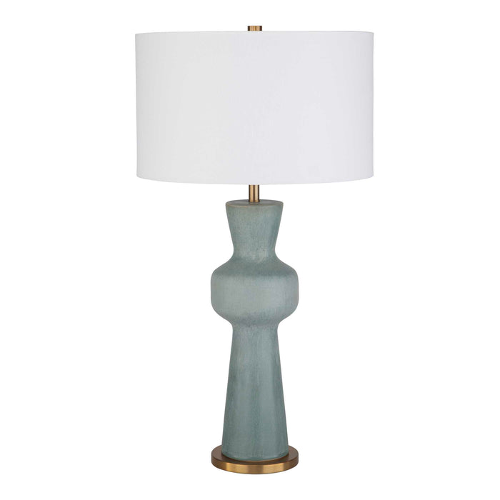Pollard One Light Table Lamp Brushed Antique Brass-Lamps-Uttermost-Lighting Design Store