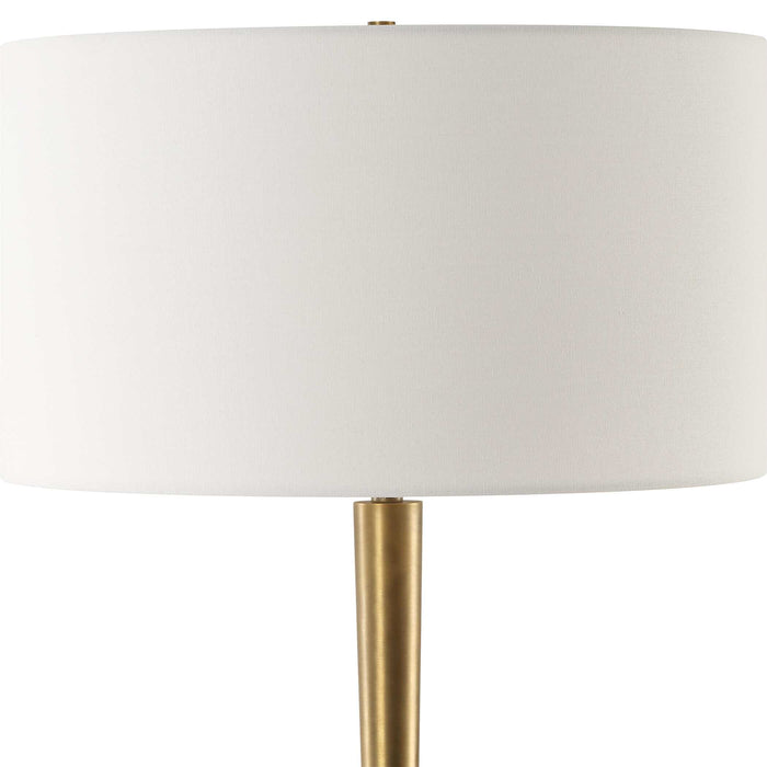 Avola One Light Table Lamp Antique Brass-Lamps-Uttermost-Lighting Design Store