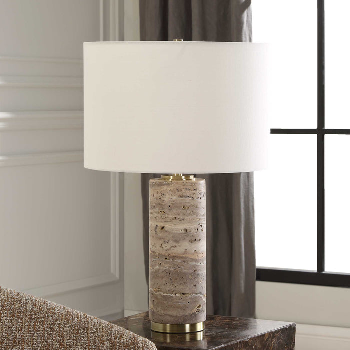 Cortado One Light Table Lamp Antique Brass-Lamps-Uttermost-Lighting Design Store