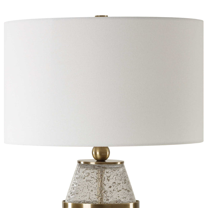 Out Of Time One Light Table Lamp Antique Brass-Lamps-Uttermost-Lighting Design Store