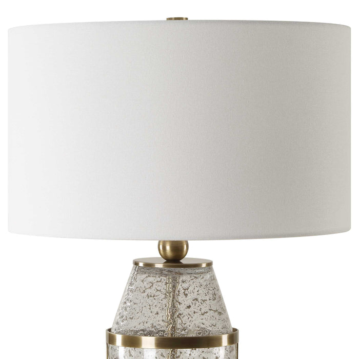 Out Of Time One Light Table Lamp Antique Brass-Lamps-Uttermost-Lighting Design Store