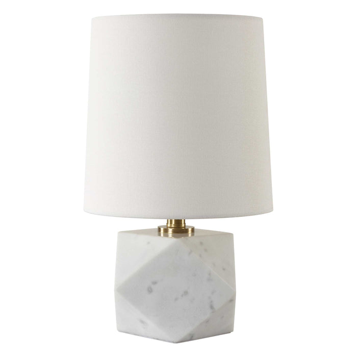 A Cut Above One Light Table Lamp Antique Brass-Lamps-Uttermost-Lighting Design Store