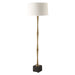 Shino One Light Floor Lamp Antique Brass-Lamps-Uttermost-Lighting Design Store