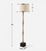 Shino One Light Floor Lamp Antique Brass-Lamps-Uttermost-Lighting Design Store