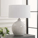 Dribble One Light Table Lamp Brushed Nickel-Lamps-Uttermost-Lighting Design Store