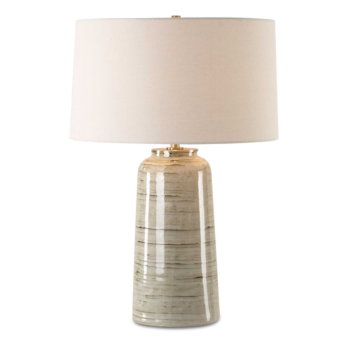 Strata One Light Table Lamp Antique Brass-Lamps-Uttermost-Lighting Design Store
