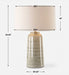 Strata One Light Table Lamp Antique Brass-Lamps-Uttermost-Lighting Design Store