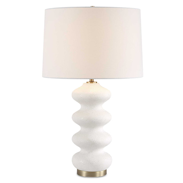 Liora One Light Table Lamp Brushed Antique Brass-Lamps-Uttermost-Lighting Design Store