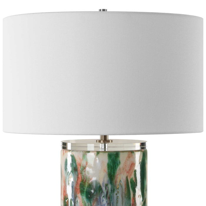 Verdant One Light Table Lamp Brass-Lamps-Uttermost-Lighting Design Store