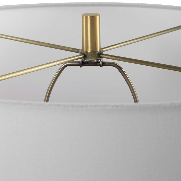 Verdant One Light Table Lamp Brass-Lamps-Uttermost-Lighting Design Store