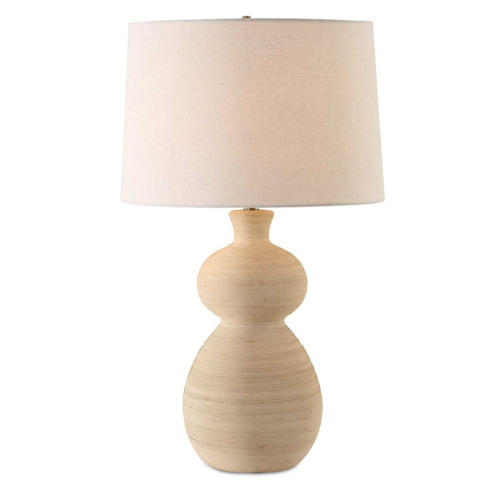 Pueblo One Light Table Lamp Brushed Antique Brass-Lamps-Uttermost-Lighting Design Store