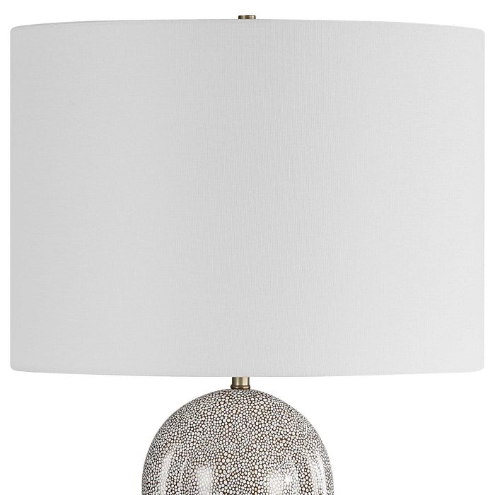 Dapple One Light Table Lamp Brushed Antique Brass-Lamps-Uttermost-Lighting Design Store