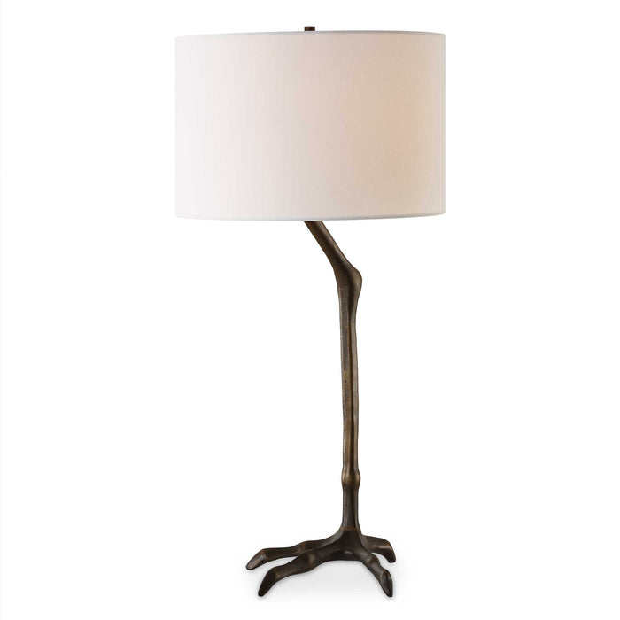 Perch One Light Table Lamp Antique Bronze-Lamps-Uttermost-Lighting Design Store