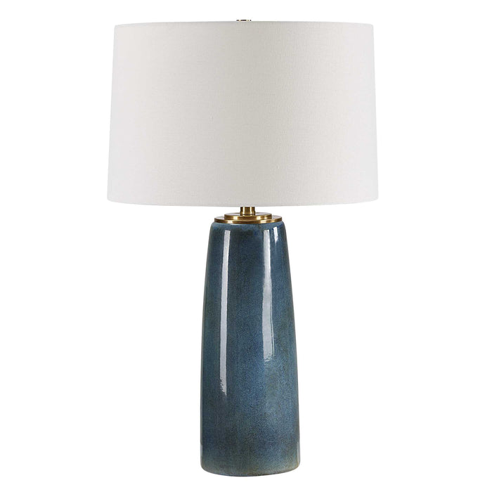 Submerged One Light Table Lamp Antique Brass-Lamps-Uttermost-Lighting Design Store