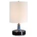 Abyss One Light Table Lamp While Brass-Lamps-Uttermost-Lighting Design Store