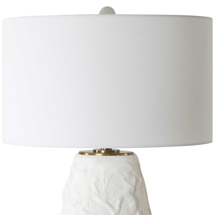 Vida One Light Table Lamp Brushed Brass-Lamps-Uttermost-Lighting Design Store