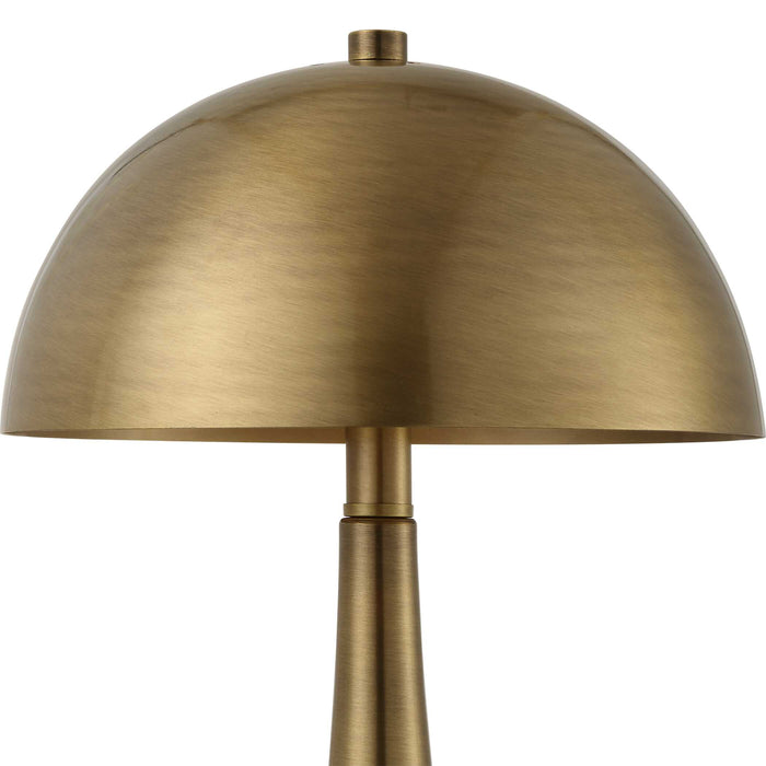 Dame One Light Table Lamp Antique Brass-Lamps-Uttermost-Lighting Design Store