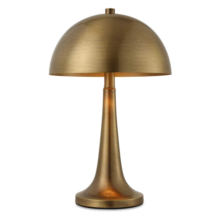 Dame One Light Table Lamp Antique Brass-Lamps-Uttermost-Lighting Design Store