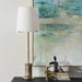 Sepia One Light Buffet Lamp Antique Brass-Lamps-Uttermost-Lighting Design Store