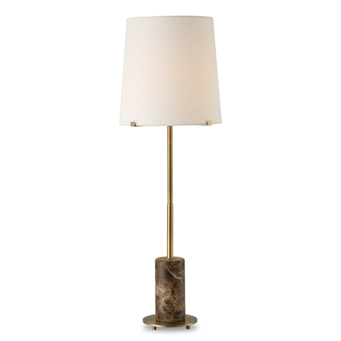 Sepia One Light Buffet Lamp Antique Brass-Lamps-Uttermost-Lighting Design Store